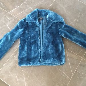 Extremely plush faux fur jacket